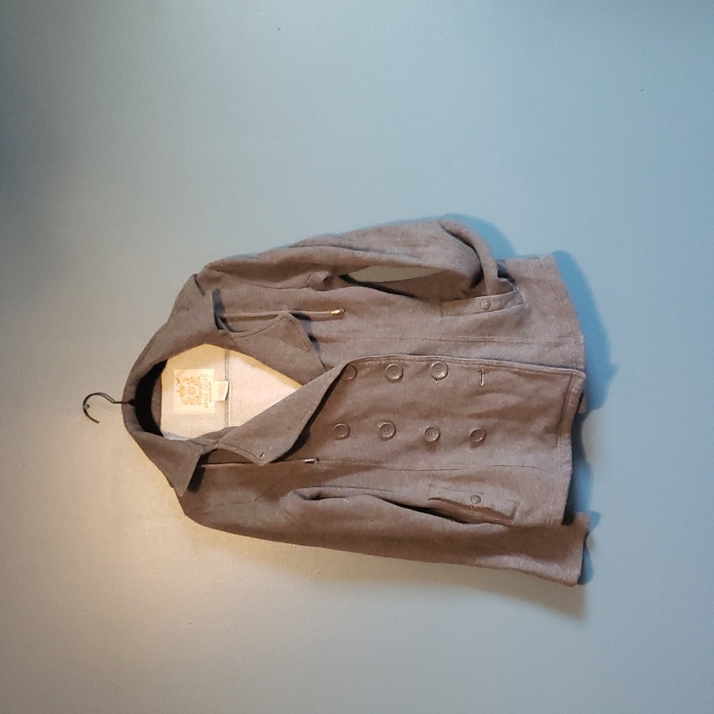 Sweatshirt Style Pea Coat